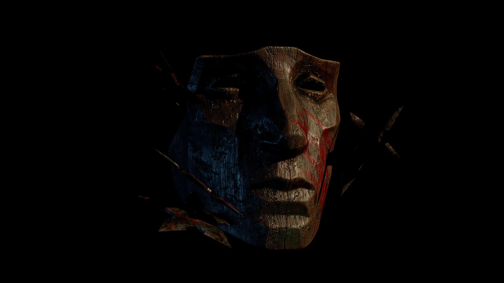 Ninja Stars + Wooden Mask
