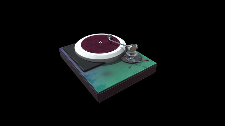 Vinyl Player 3D Model