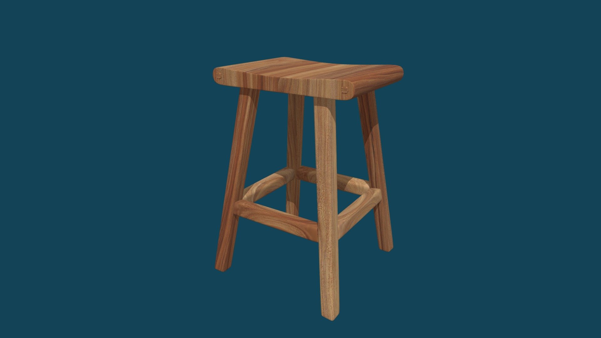 Stool - 3D model by olindonau [6050eb8] - Sketchfab