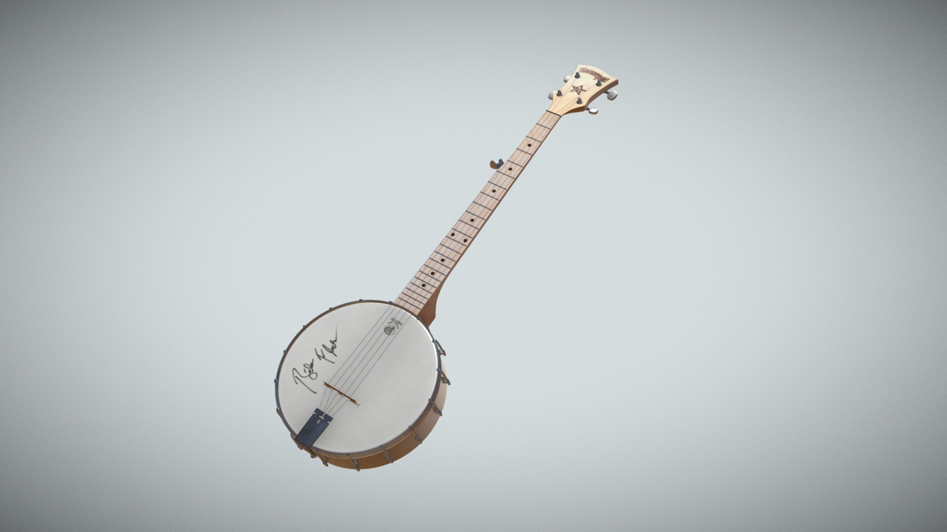 Deering Banjo 3D model by thebanjoproject [60514ea] Sketchfab