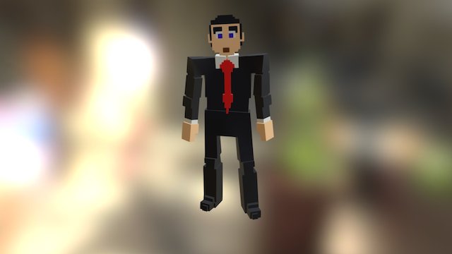 Jefe hablando por telefono. 3D Model