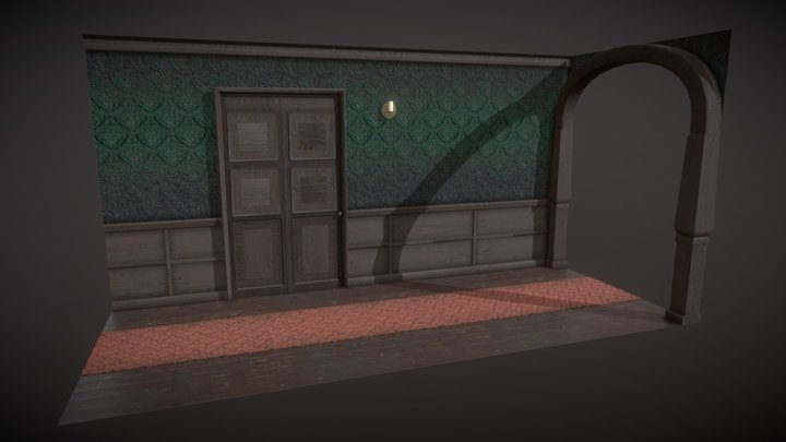Haunted Manor Environment 3D Model