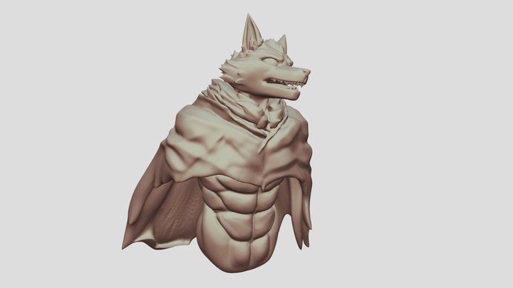Wolf in the hood 3D Model
