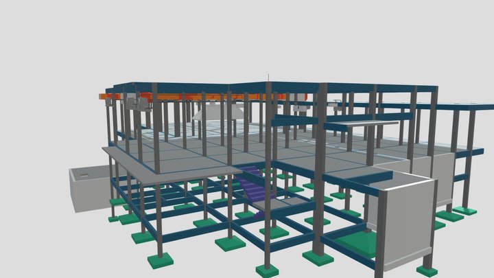 Climatização - Restaurante Popular de CG 3D Model