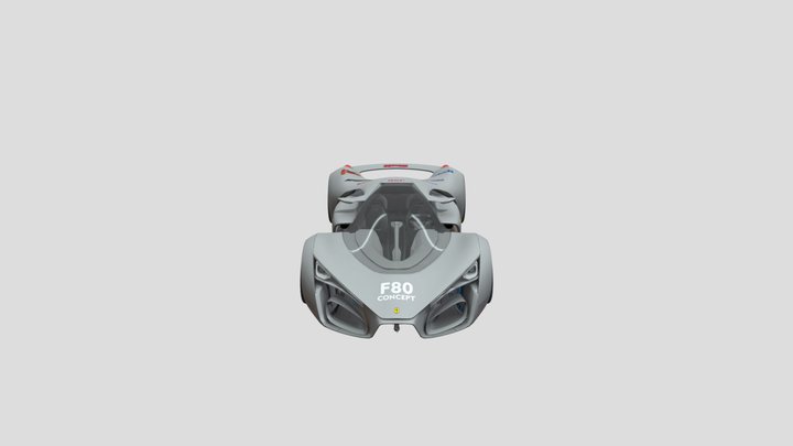 unpacked-ferrari_f80_concept 3D Model
