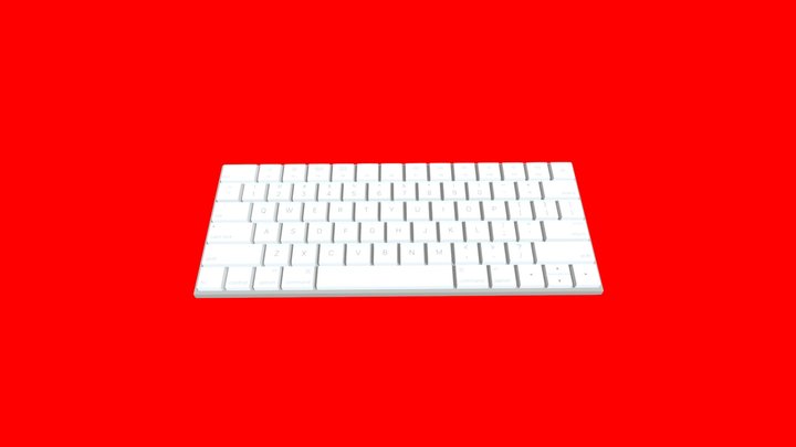 Apple Magic Keyboard 3D Model
