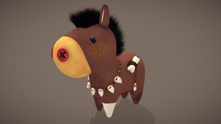 Chibi Horse 3D Model