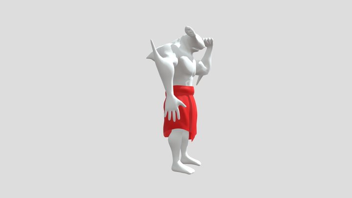 Glorious-shark-creature 3D Model