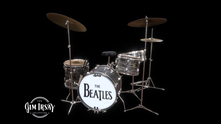 Ringo Starr - 1963 Ludwig Downbeat Drum Set 3D Model