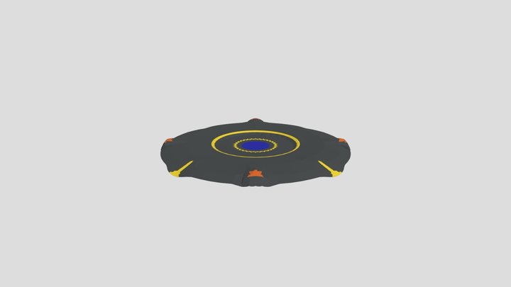 Flat Portal - Teleportation Pad 3D Model