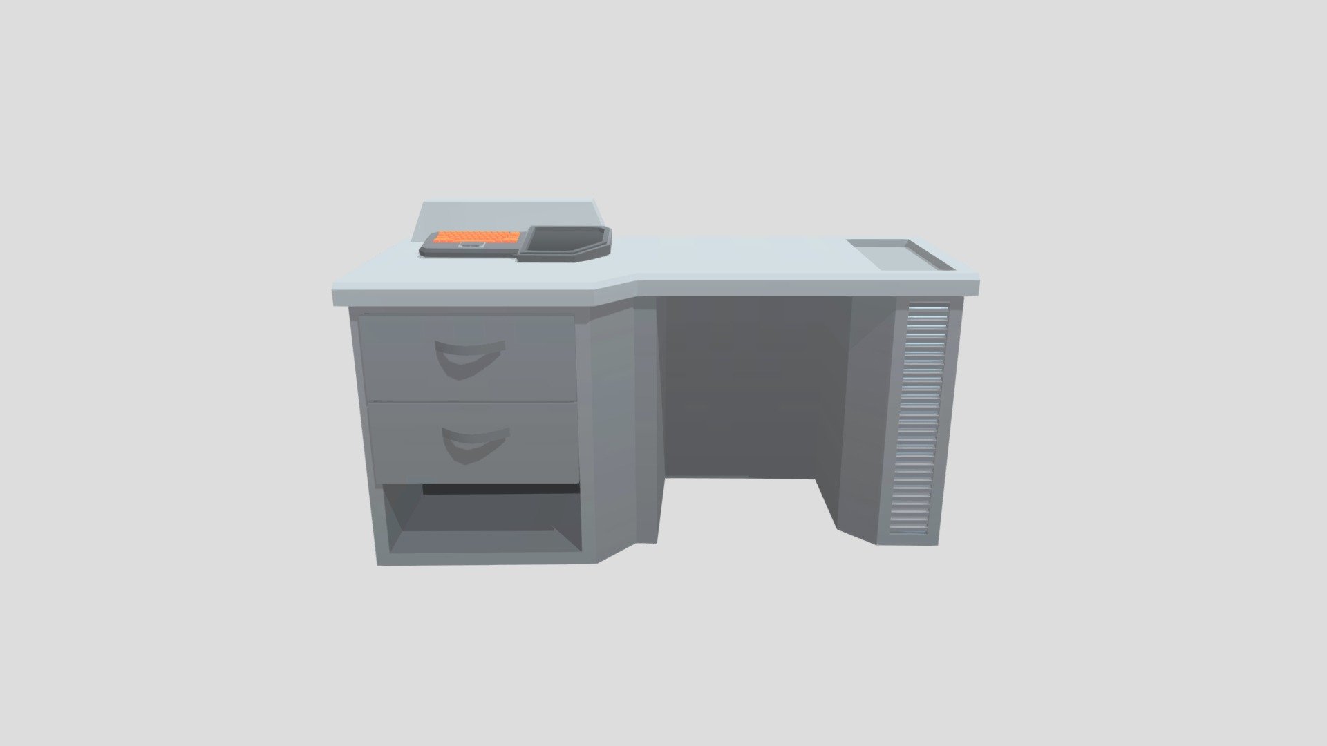 SIMPLE DESK (NO DRAWER) TEST2 Download Free 3D model by