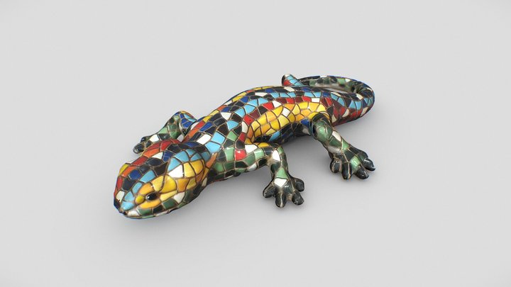Barcino Gecko 3D Model