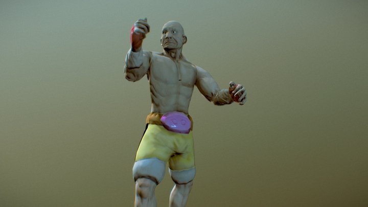 Rufus the bear hunter 3D Model