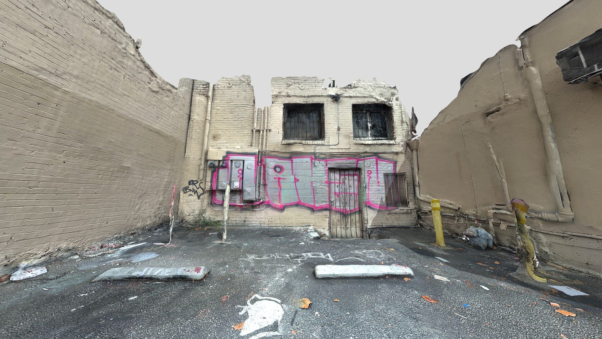 Los Angeles Back Alley Street Art (iphone lidar)