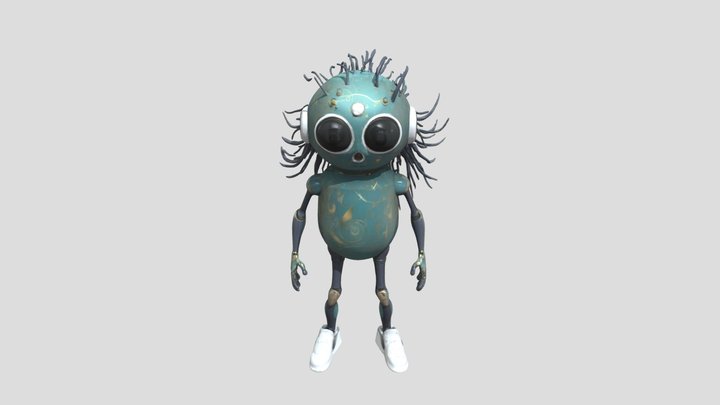 Urban Robot Stroll 3D Model
