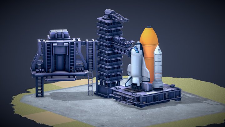 Space Shuttle Launch Site 3D Model