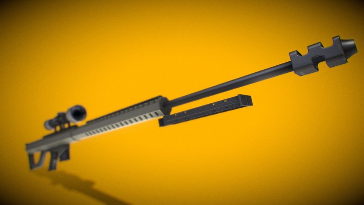 gun Snipe Fortnite 3D Model