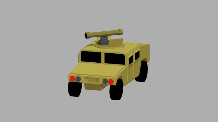 Humvee ATGM 3D Model