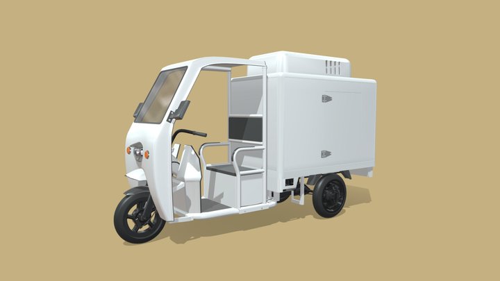 Refrigerated Tricycle 3D Model