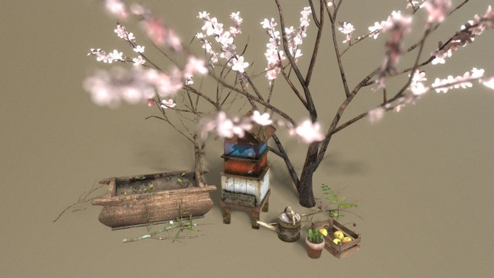 Spring Garden / Asset Pack 3D Model