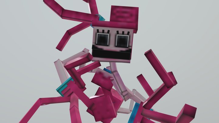 Mommy Long Legs Minecraft Jumpscare 3D Model