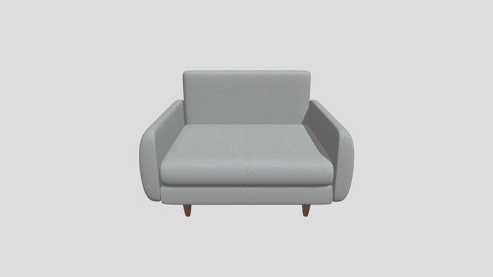 Modern Single Sofa – 1.44m x 1.15m x 0.989m 3D Model