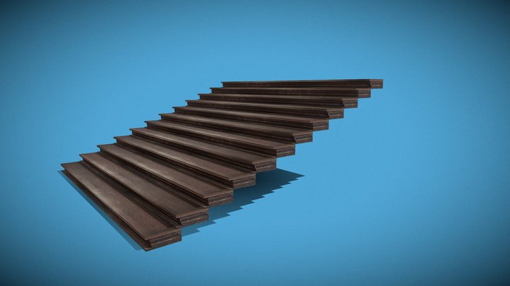 Trap Stairs 3D Model