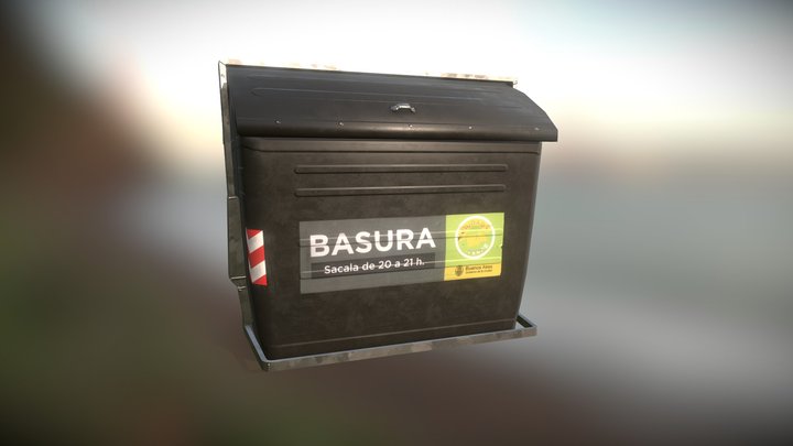 Trash Container - Buenos Aires City 3D Model