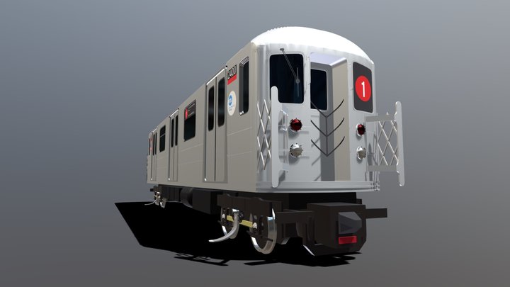 NYCT R62/R62A Subway car 3D Model