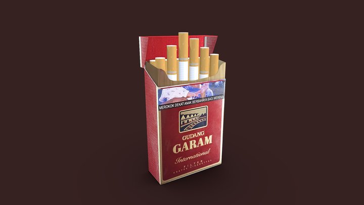 Rokok Gudang Garam 3D Model