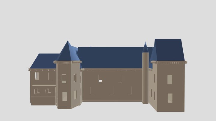 Château de Brossay, Renac 3D Model