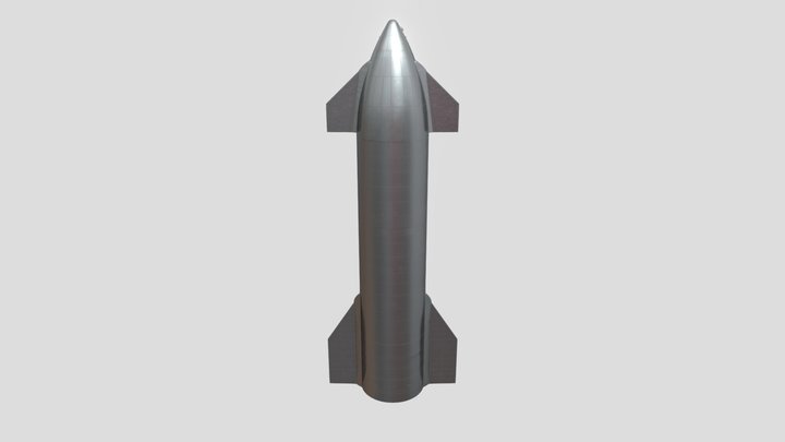 Starship SN15 3D Model