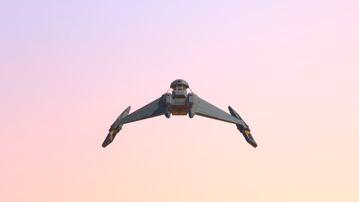 D5 Class Klingon Cruiser 3D Model