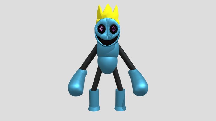 Paratox Blue Customize Rainbow Friends Rp 3D Model