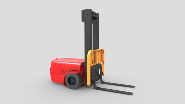Robot Forklift 3D Model