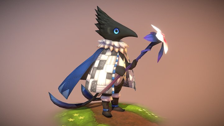 Bird Mage 3D Model