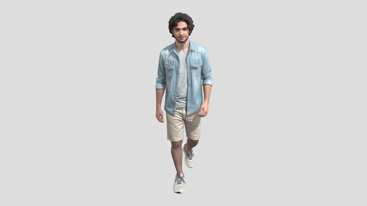 Casual Denim Layered Look – Modelo 3D gratuito STL