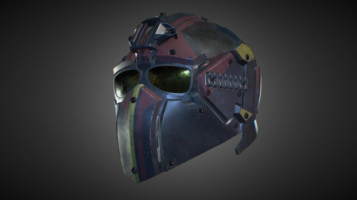 Bounty Hunter Helmet (Devtac Ronin) 3D Model