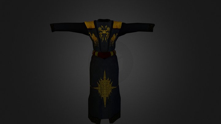 Blasterwiz's Memorial Robes 3D Model