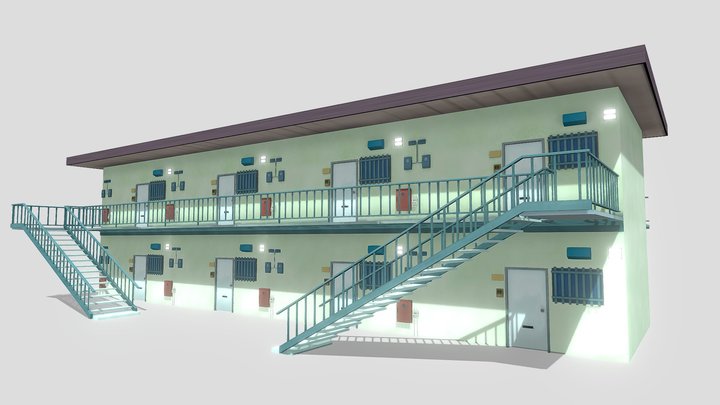 Anime Apartment Tokyo 3D Model