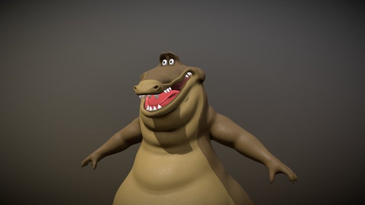 Louis, alligator 3D Model