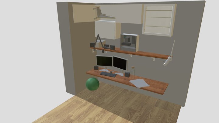 Work Desk#2 3D Model