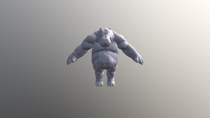 Hippo Avatar 3D Model