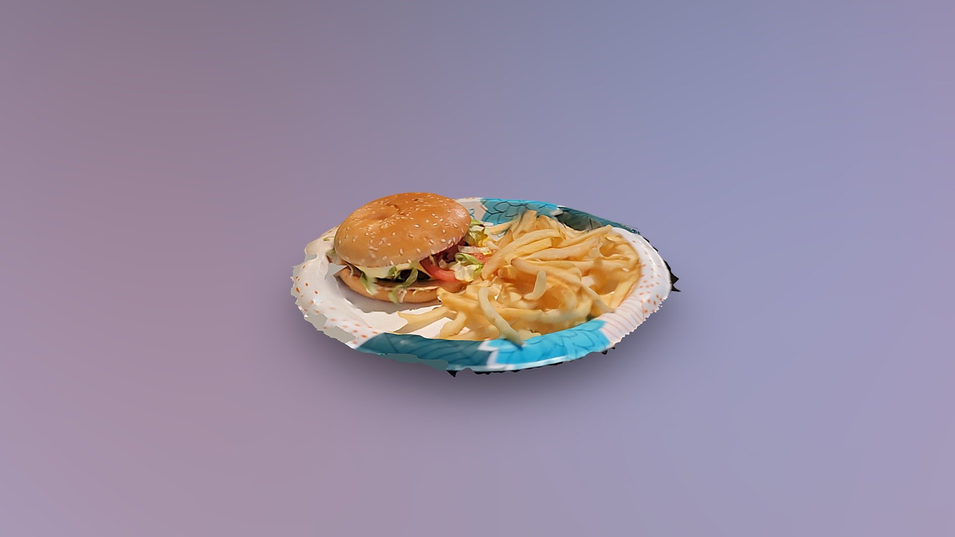 Burger and Fries
