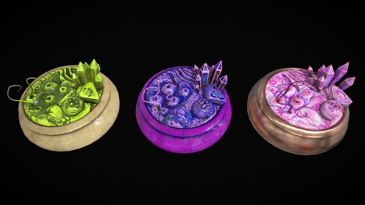 Alien Plants Set 2 – Modello 3D gratuito STL