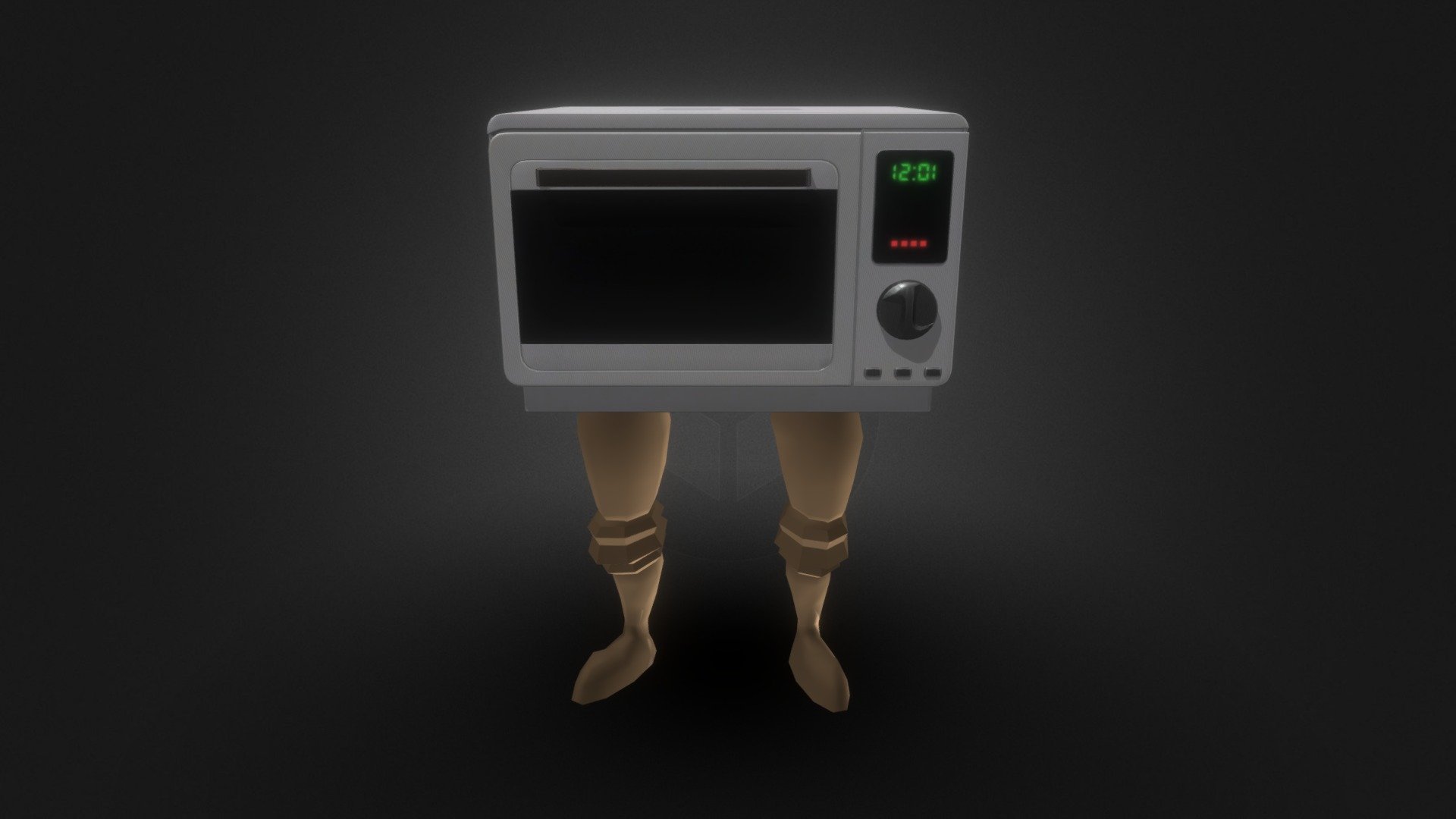 Microwave with legs Download Free 3D model by SirMalhare [6073902] Sketchfab