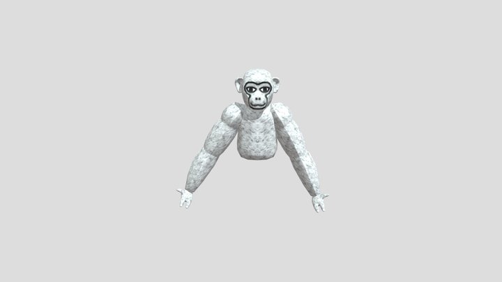 Scary Baboon Remake PlayerModel  Baboon 3D Model