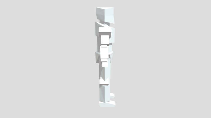 Low-Poly base character 3D Model
