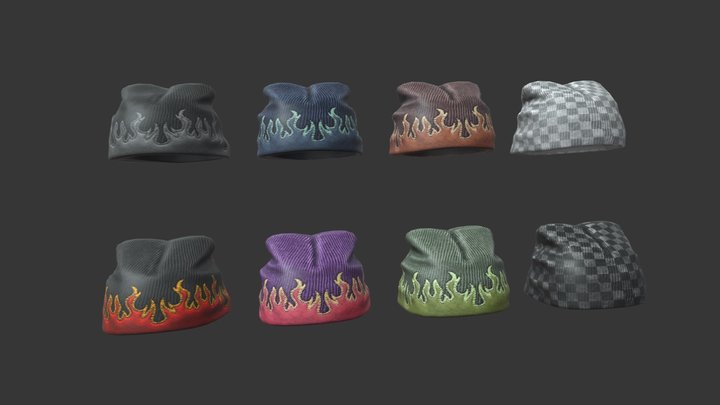 Beanie Pack 3D Model