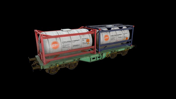 Tank wagon 3D Model